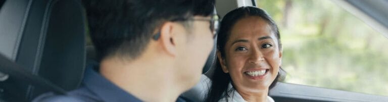 Couple driving an electric vehicle