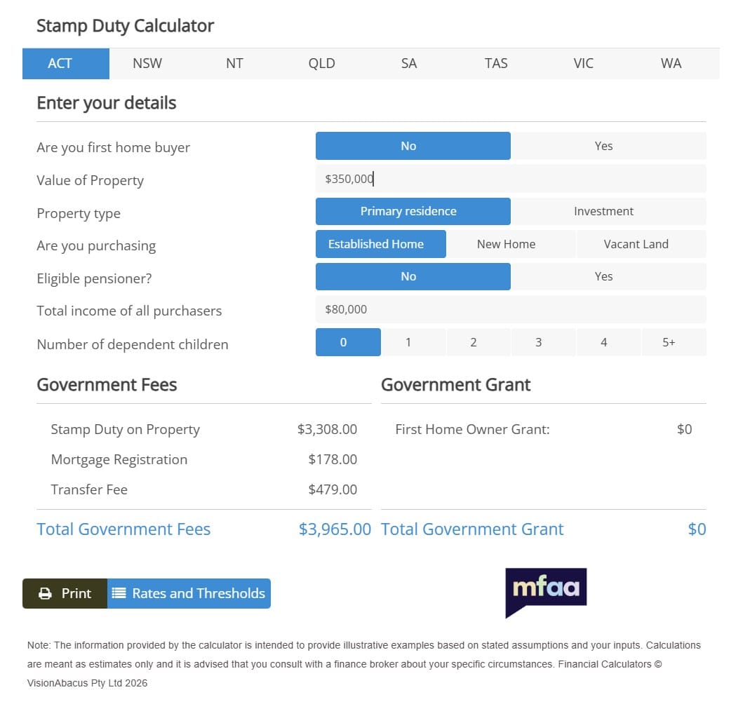 Stamp Duty Calculator Preview